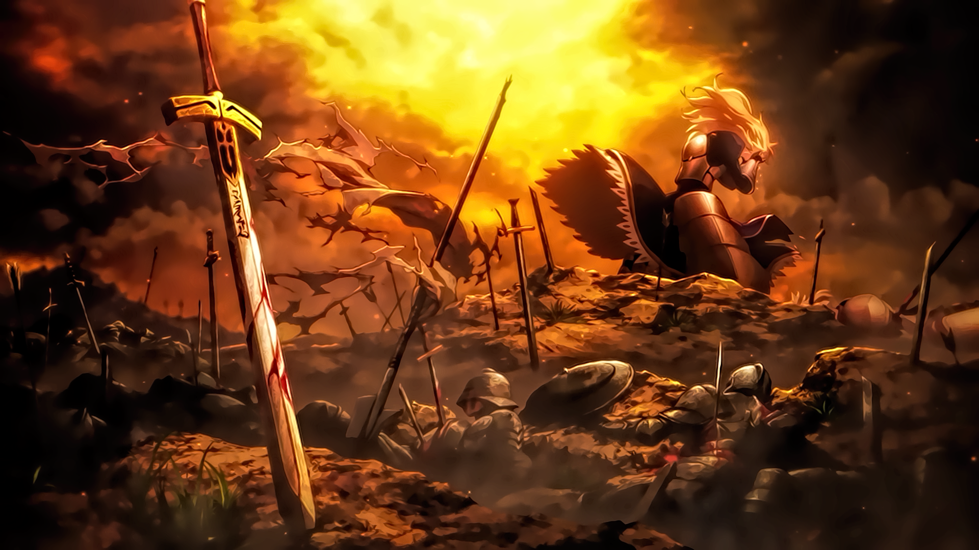 Anime Fate/Stay Night: Unlimited Blade Works HD Wallpaper by Sanoboss
