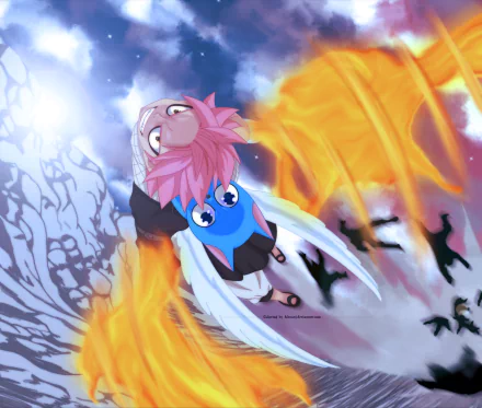 Happy (Fairy Tail) Natsu Dragneel Anime Fairy Tail HD Desktop Wallpaper | Background Image