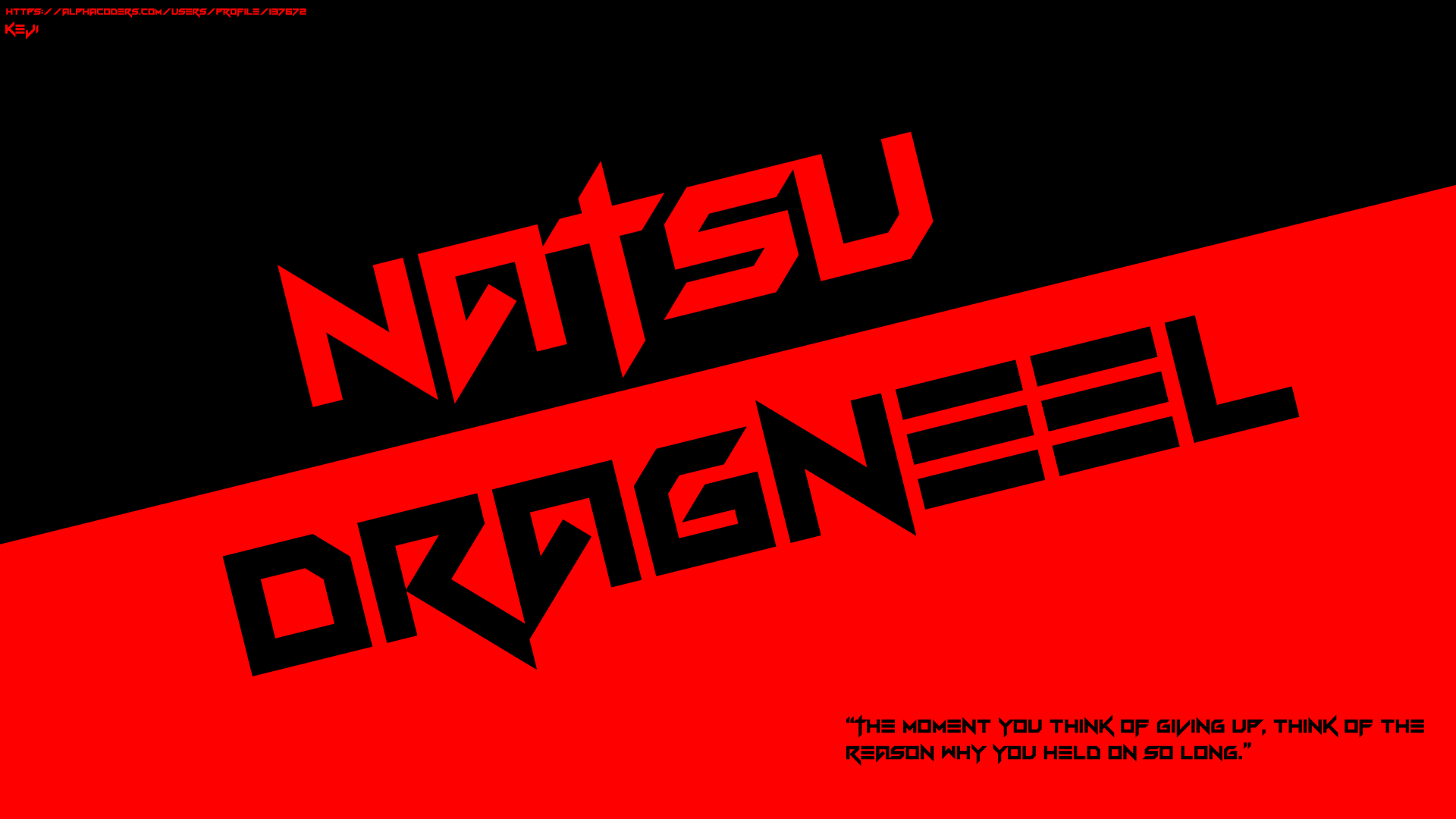 Download Quote Text Natsu Dragneel Anime Fairy Tail 8k Ultra HD Wallpaper by KEJI