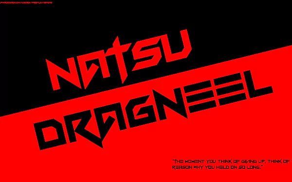 quote text Natsu Dragneel Anime Fairy Tail HD Desktop Wallpaper | Background Image