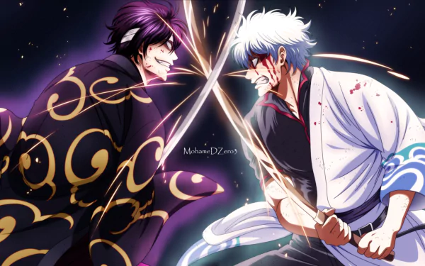 Shinsuke Takasugi Gintoki Sakata Anime Gintama HD Desktop Wallpaper | Background Image
