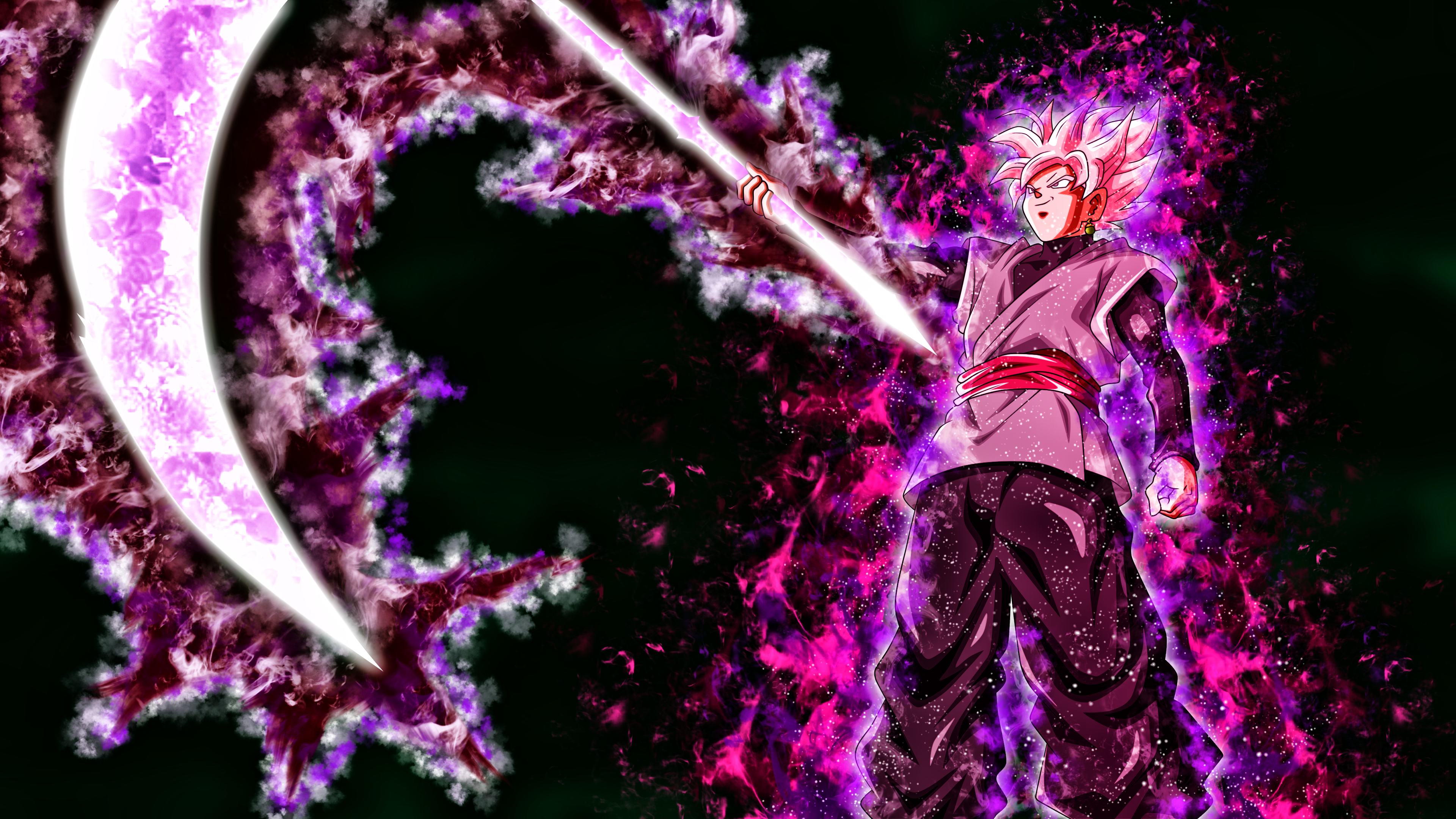 Download wallpaper 1366x768 black goku, artwork, dragon ball