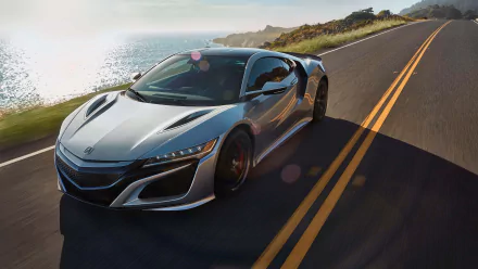 silver car supercar car Acura vehicle Acura NSX HD Desktop Wallpaper | Background Image