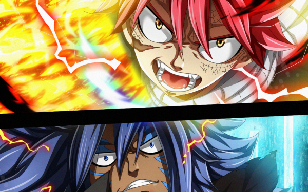 Anime Fairy Tail Natsu Dragneel Acnologia HD Wallpaper | Background Image