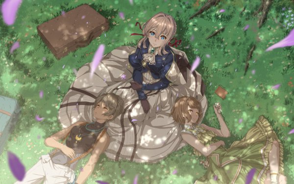 Anime Violet Evergarden Erica Brown Iris Cannary HD Wallpaper | Background Image