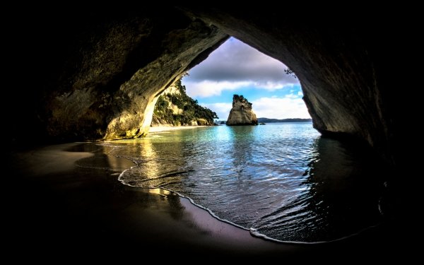 Earth Cave Caves Beach Rock HD Wallpaper | Background Image