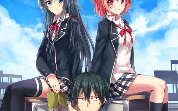 Anime My Teen Romantic Comedy SNAFU Hachiman Hikigaya Yukino Yukinoshita Yui Yuigahama HD Wallpaper | Background Image