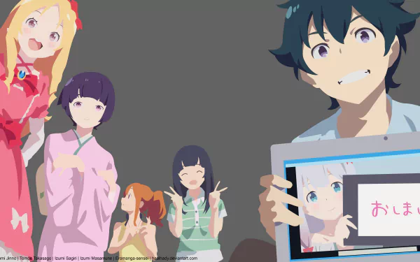 Tomoe Takasago Megumi Jinno Senju Muramasa Elf Yamada Masamune Izumi Sagiri Izumi Anime EroManga-Sensei HD Desktop Wallpaper | Background Image