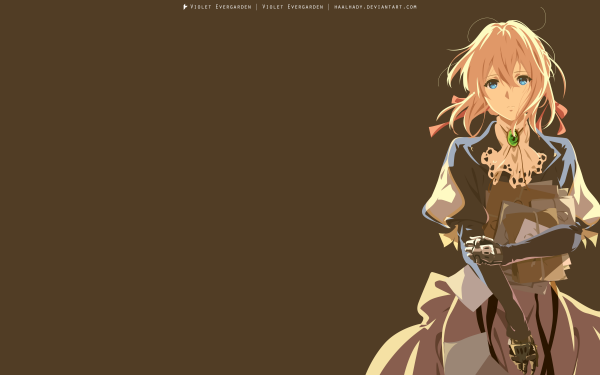 Anime Violet Evergarden Blonde Blue Eyes HD Wallpaper | Background Image