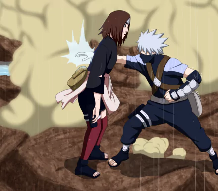 Rin Nohara Kakashi Hatake Anime Naruto HD Desktop Wallpaper | Background Image