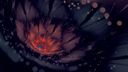flower Abstract fractal HD Desktop Wallpaper | Background Image