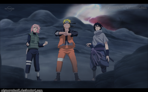 Anime Naruto Sasuke Uchiha Naruto Uzumaki Sakura Haruno HD Wallpaper | Background Image