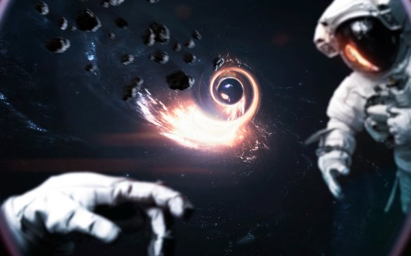 Sci Fi Astronaut Wormhole HD Wallpaper | Background Image