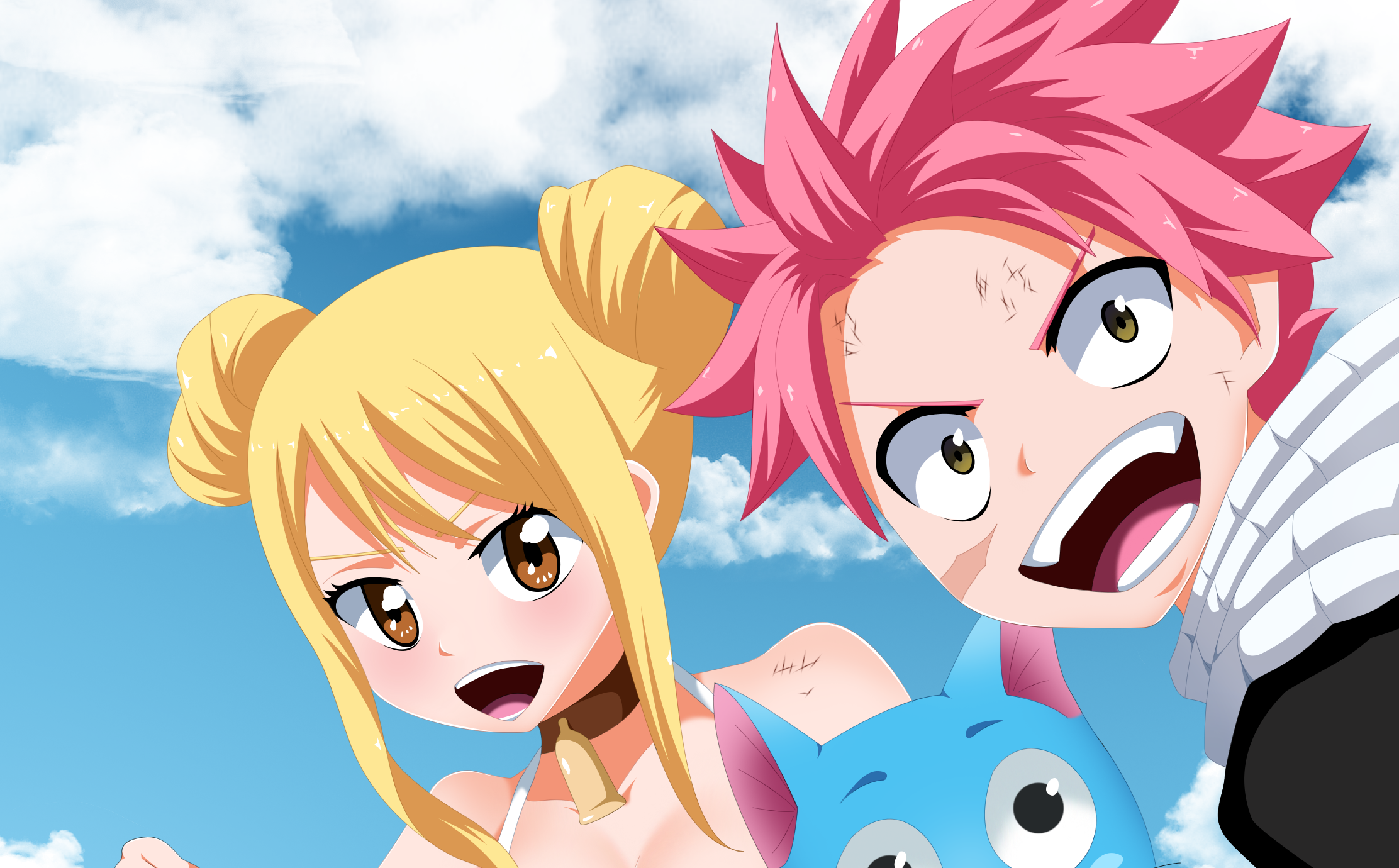 Anime, Fairy Tail, Lucy Heartfilia, Happy (Fairy Tail), HD wallpaper |  Peakpx