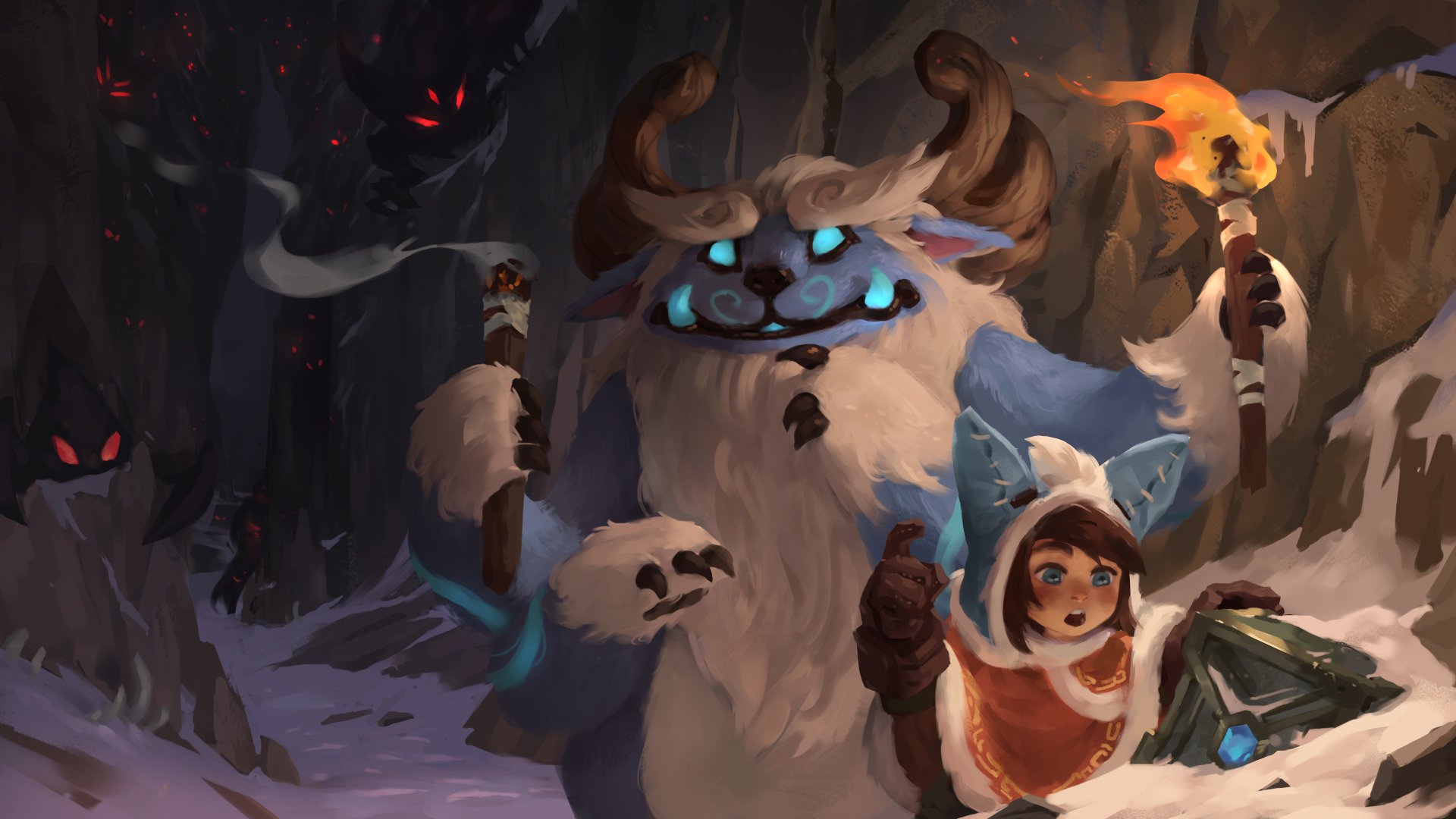 Download Willump (League Of Legends) Nunu (League Of Legends) Video Game League Of Legends 4k Ultra HD Wallpaper by Hozure