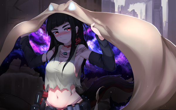 Anime Original Red Eyes Black Hair HD Wallpaper | Background Image