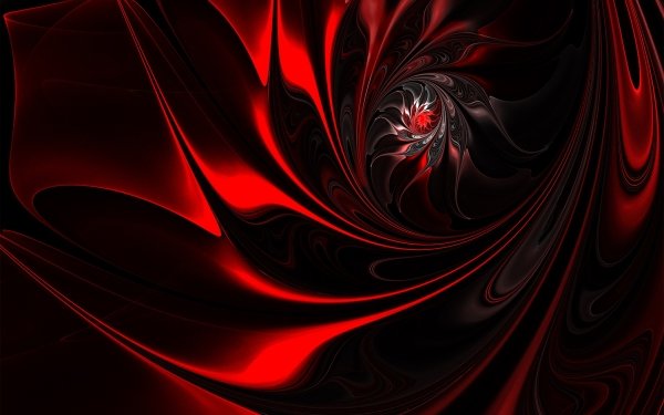 Abstract Fractal Red Swirl HD Wallpaper | Background Image