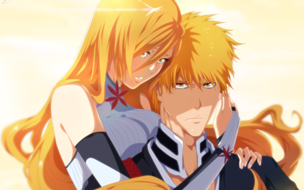 Anime Bleach Ichigo Kurosaki Orihime Inoue HD Wallpaper | Background Image
