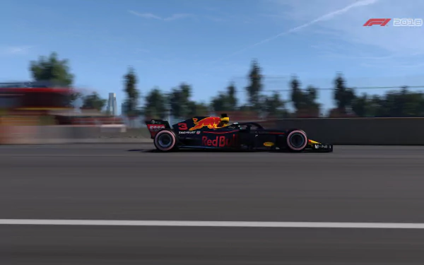 Red Bull Red Bull Racing RB14 F1 vehicle video game F1 2018 HD Desktop Wallpaper | Background Image