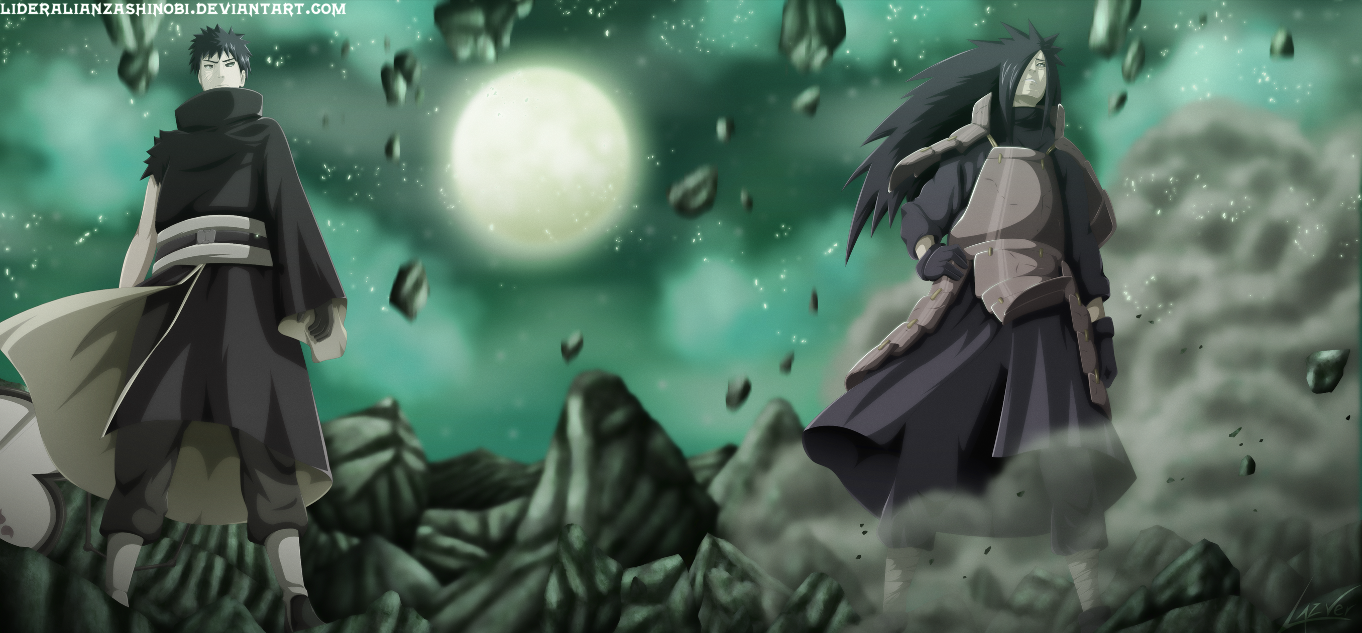 Obito and madara, naruto, shinobi, HD wallpaper