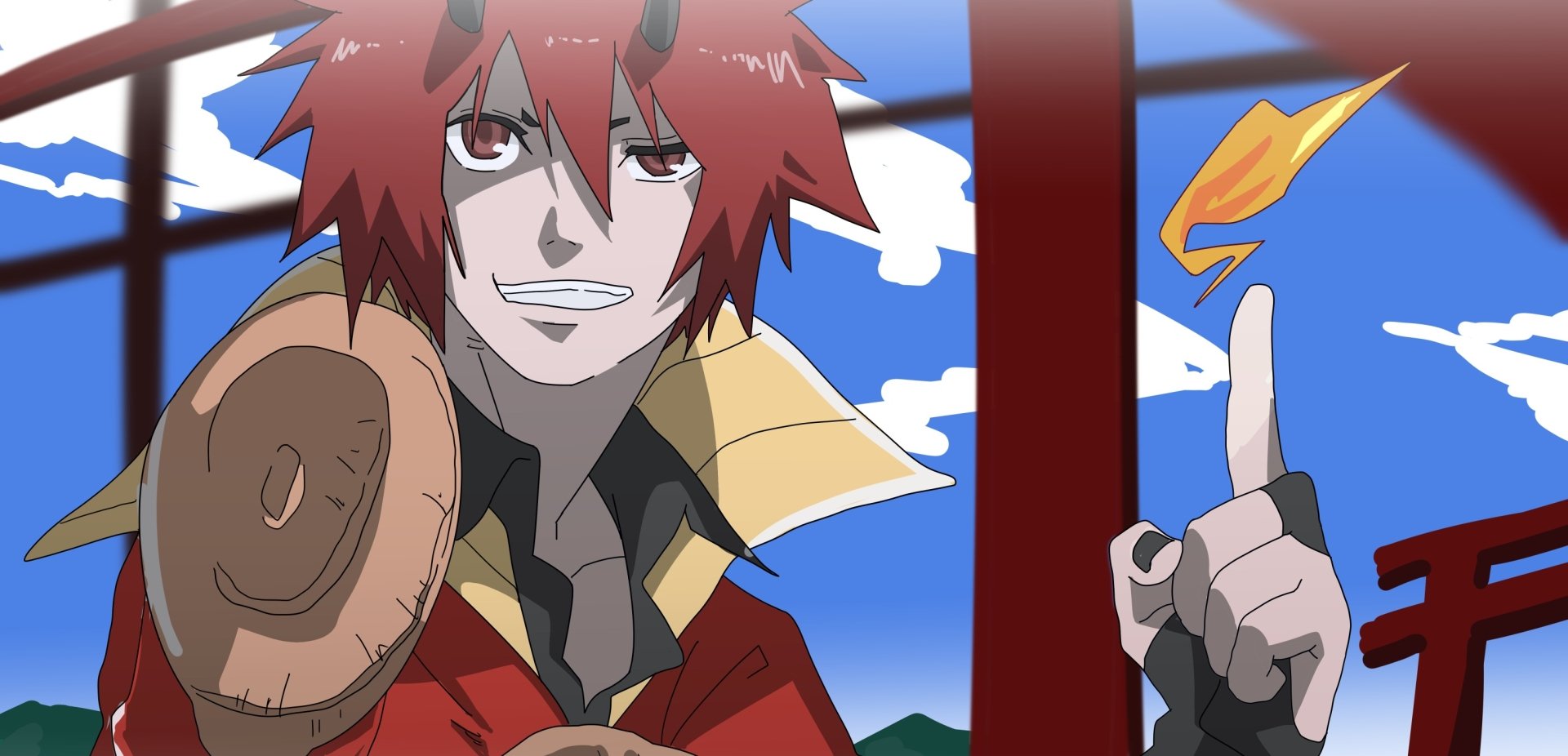 Download Benimaru (That Time I Got Reincarnated As A Slime) Anime That Time I Got Reincarnated As A Slime HD Wallpaper by 打水