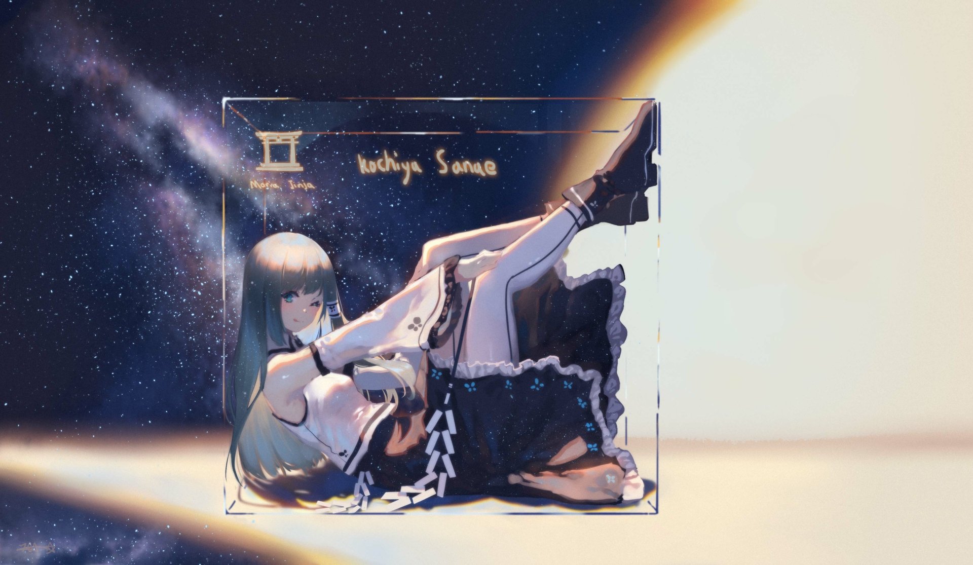 Download Sanae Kochiya Anime Touhou HD Wallpaper by TDA