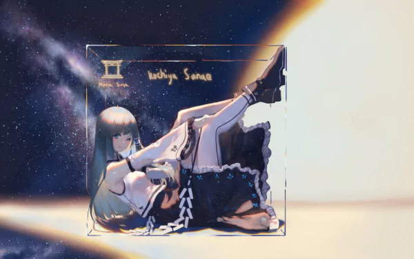 Sanae Kochiya Anime Touhou HD Desktop Wallpaper | Background Image