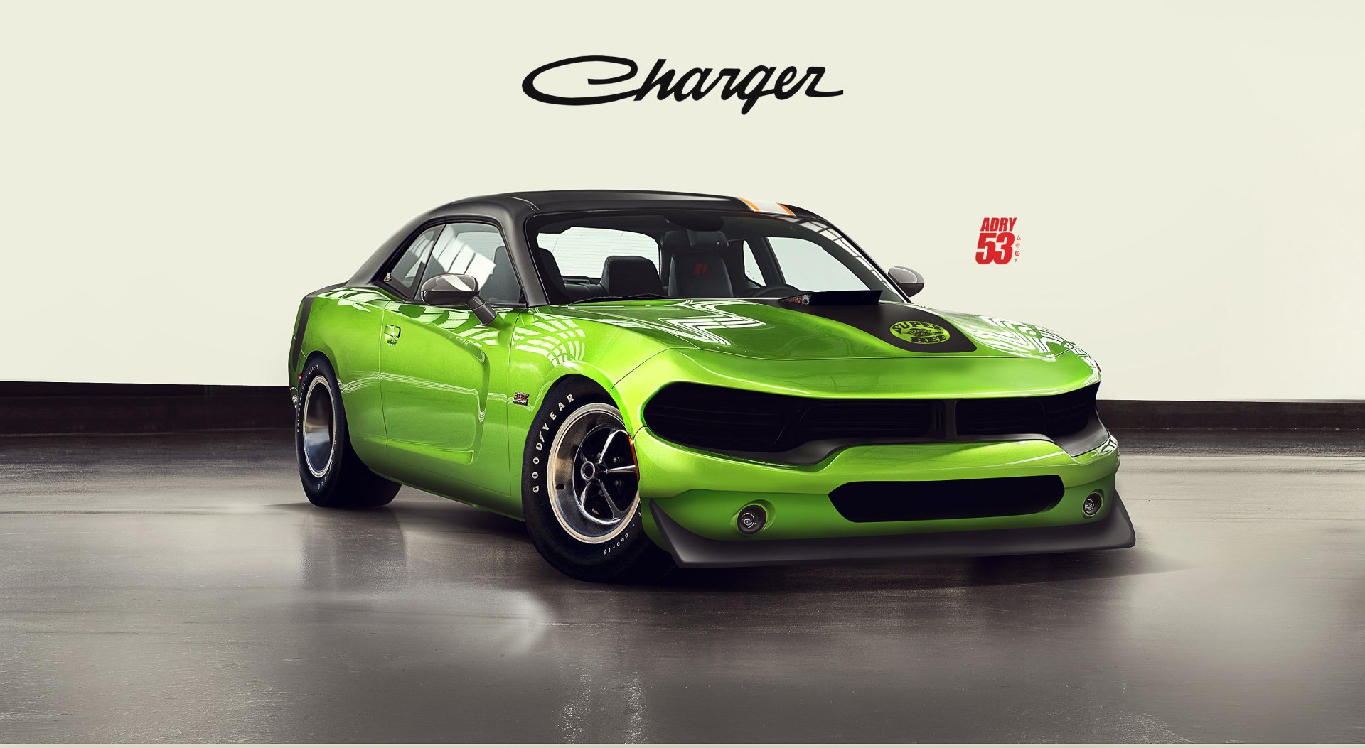 Download Green Car Vehicle Dodge Charger HD Wallpaper by Timothy Adry Emmanuel