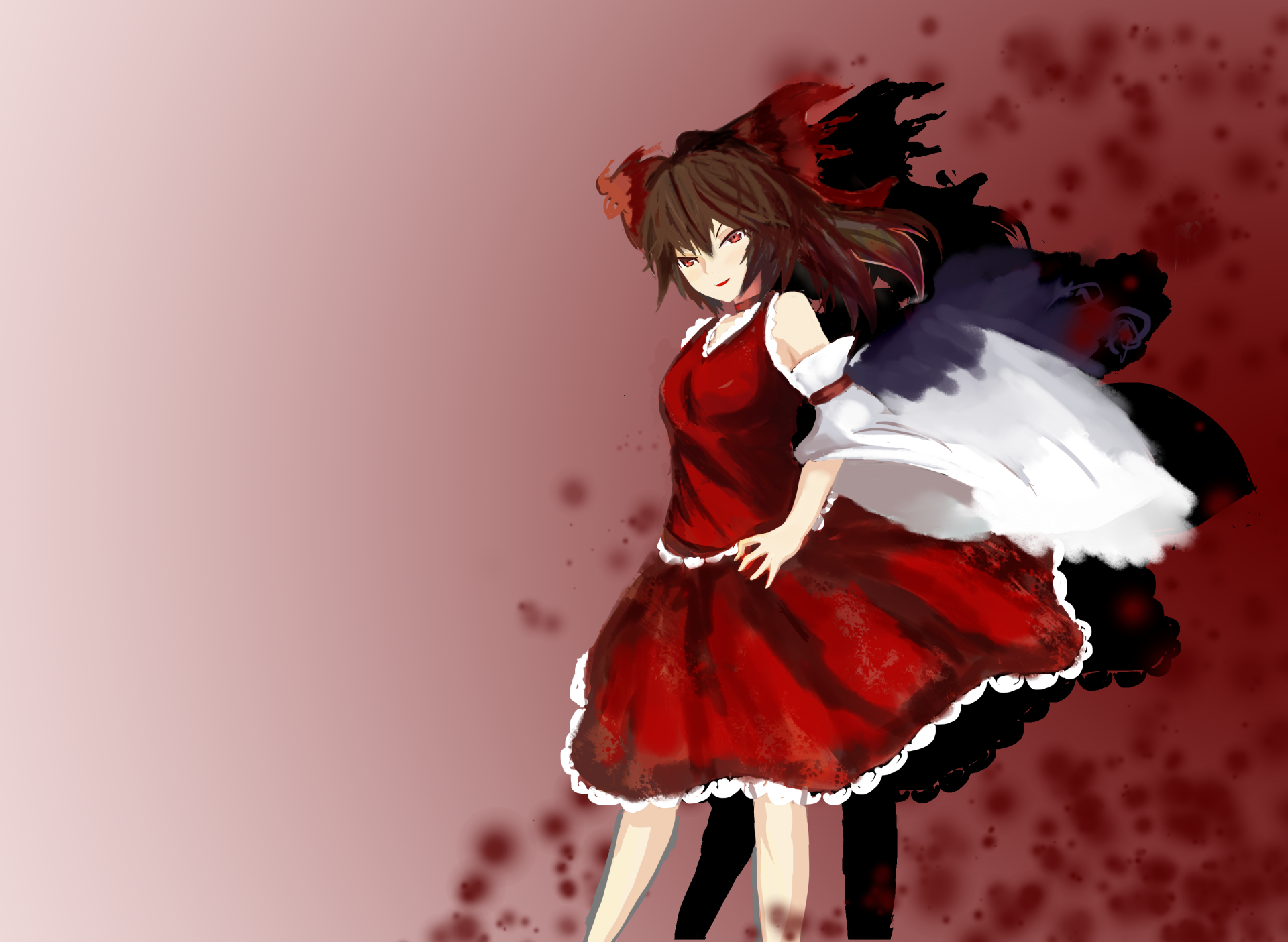 Download Reimu Hakurei Anime Touhou HD Wallpaper by Lx.hk