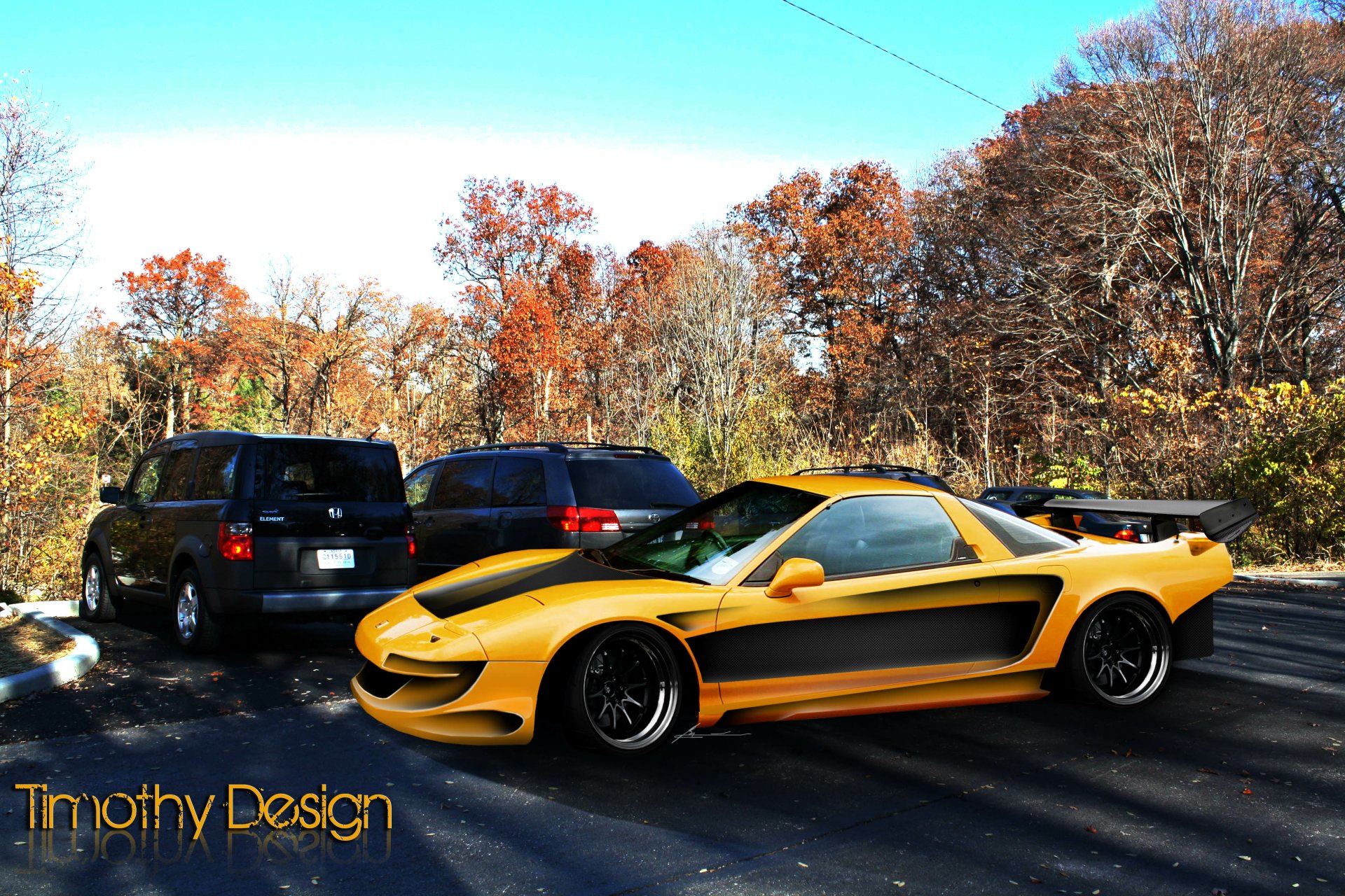 Download Yellow Car Vehicle Honda NSX 4k Ultra HD Wallpaper by Timothy Adry Emmanuel