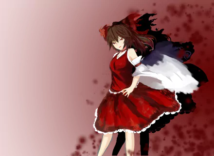 Reimu Hakurei Anime Touhou HD Desktop Wallpaper | Background Image