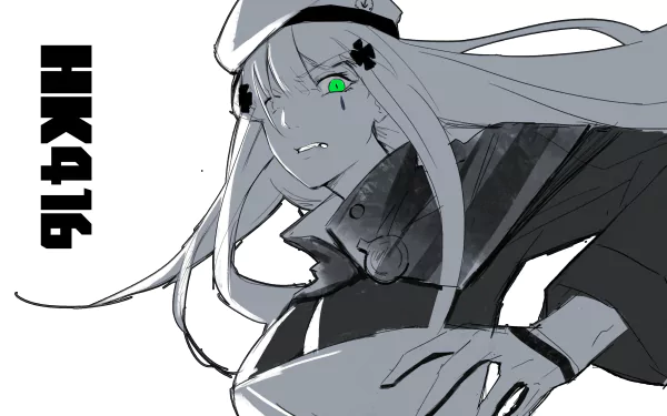 HK416 (Girls Frontline) video game Girls Frontline HD Desktop Wallpaper | Background Image