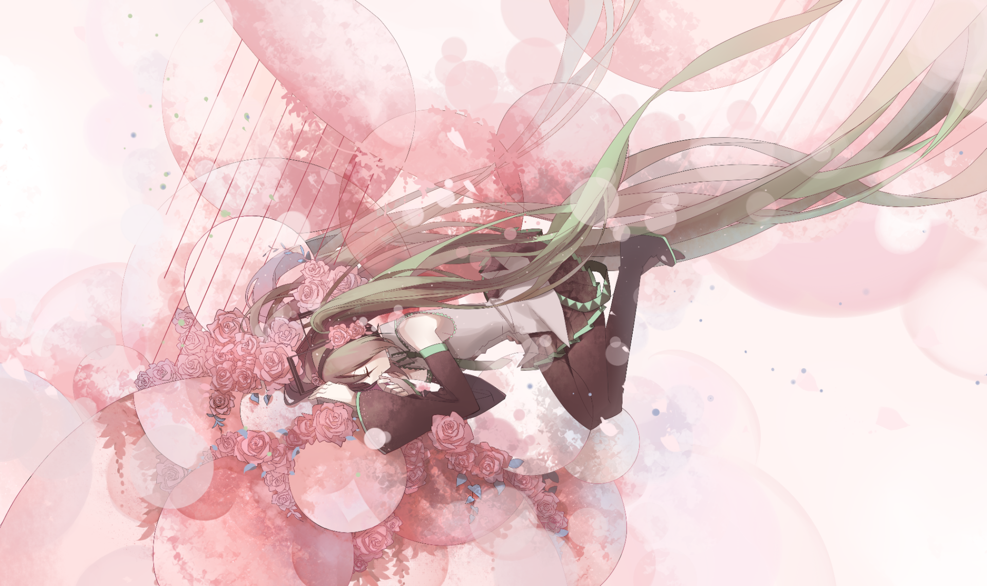 Download Hatsune Miku Anime Vocaloid HD Wallpaper by Shuno