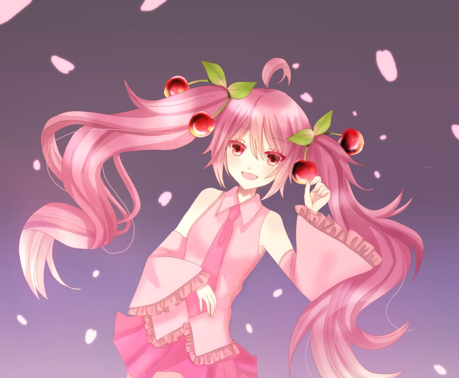 Download Hatsune Miku Anime Vocaloid HD Wallpaper by あでりーぬ