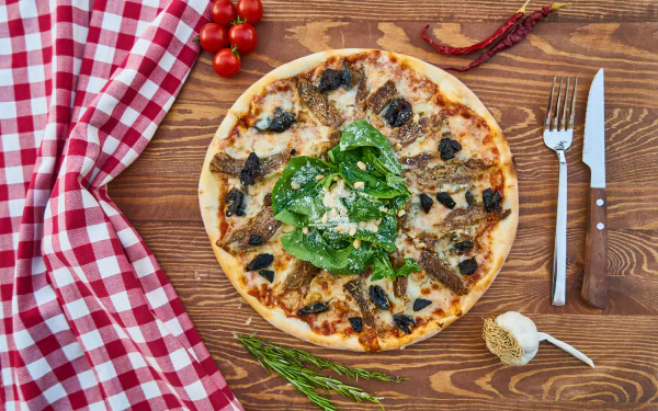 still life food pizza HD Desktop Wallpaper | Background Image