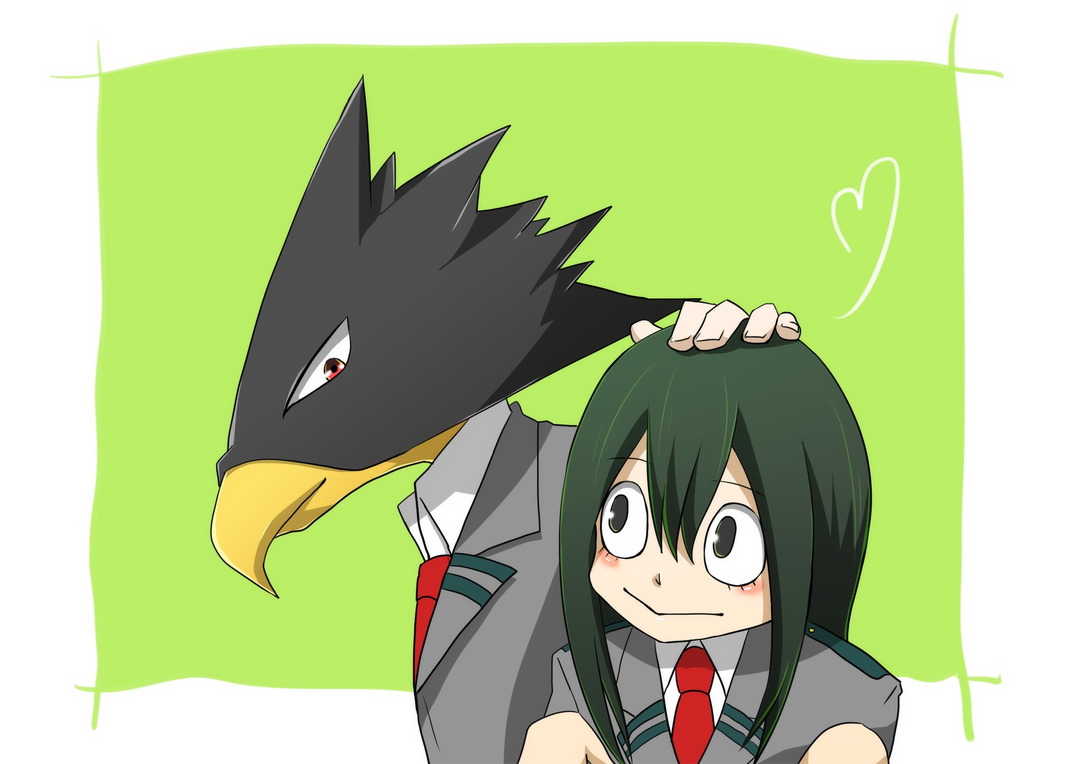 Download Tsuyu Asui Fumikage Tokoyami Anime My Hero Academia HD Wallpaper  by 猫眉