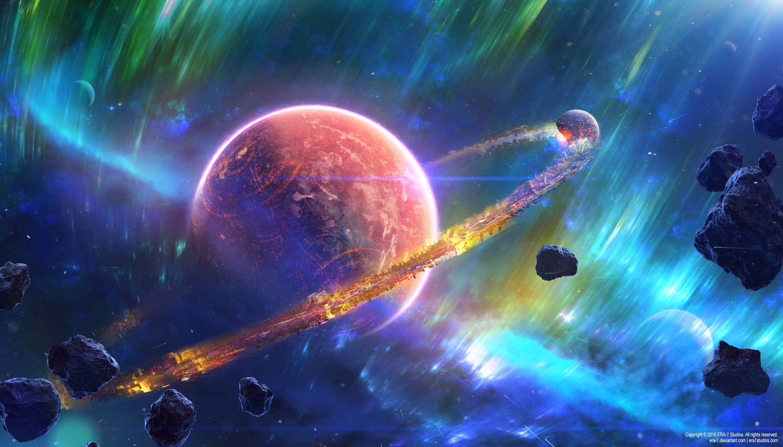 Download Sci Fi Planet HD Wallpaper by Yuliya Zabelina