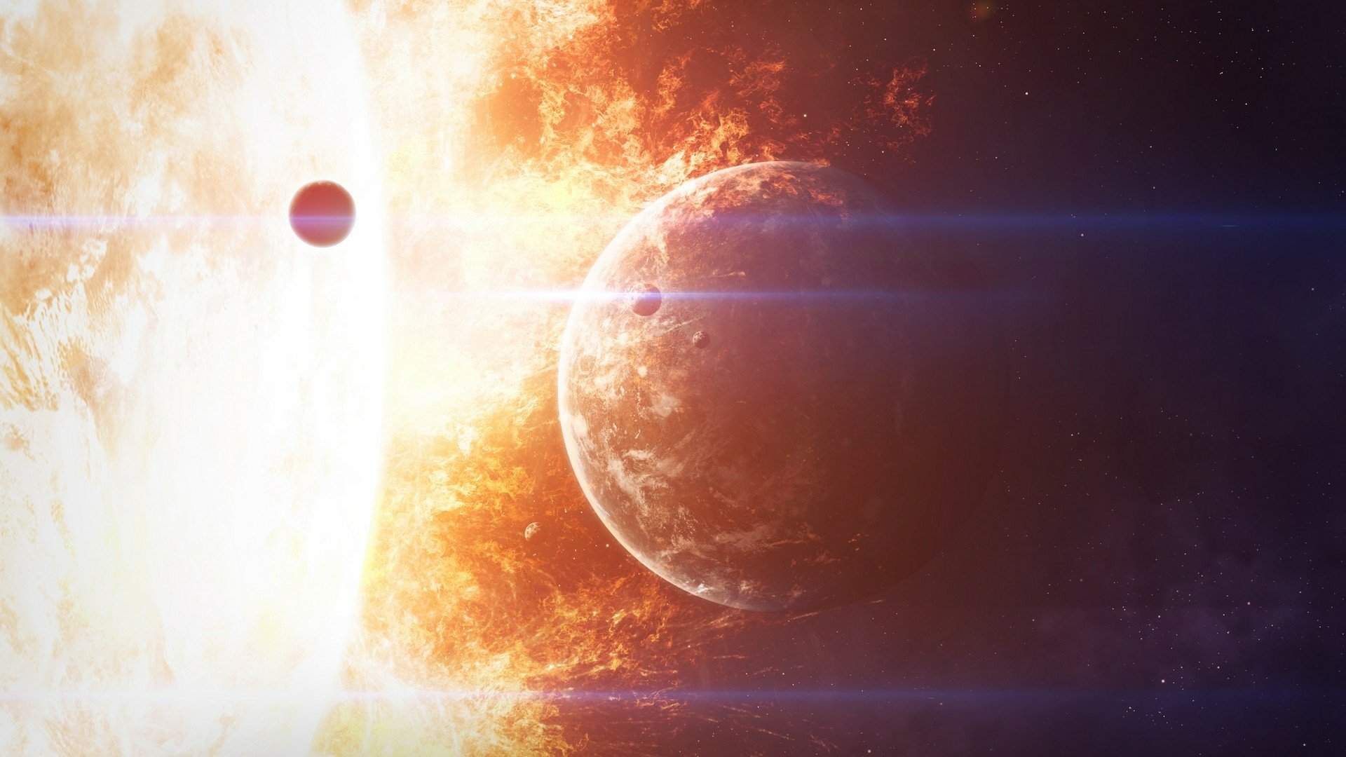 Download Sci Fi Sun HD Wallpaper by Vadim Sadovski