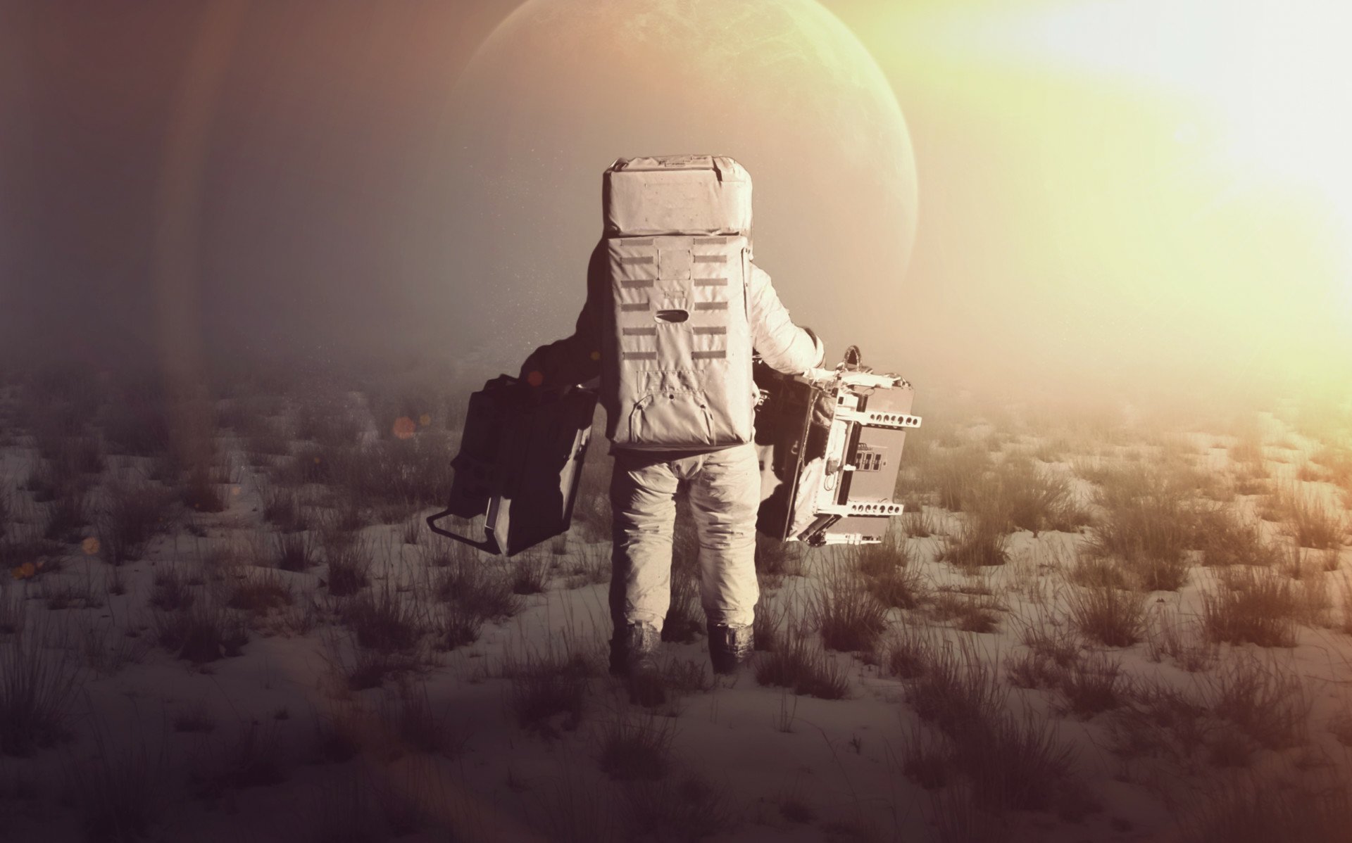 Download Sci Fi Astronaut HD Wallpaper by Vadim Sadovski | 1920x1198 ...