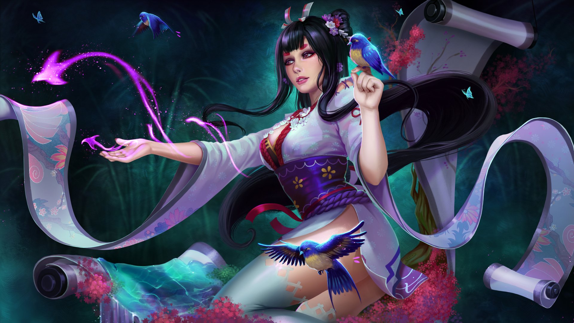 Download Anime Onmyoji 4k Ultra HD Wallpaper by Prywinko