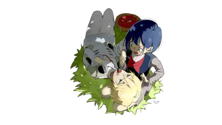 HD PC desktop wallpaper featuring Ichigo from the anime Darling in the FranXX, showcasing a dynamic and emotional scene with vibrant colors and detailed art.