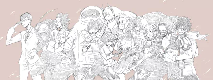 Ryuko Tatsuma Ken Takagi Taishiro Toyomitsu Sir Nighteye Juso Moashi Kaoruko Awata Tamaki Amajiki Nejire Hado Shouta Aizawa Mirio Togata Tsuyu Asui Ochaco Uraraka Eijiro Kirishima Izuku Midoriya Anime My Hero Academia HD Desktop Wallpaper | Background Image