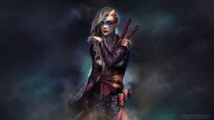 woman warrior fantasy HD Desktop Wallpaper | Background Image