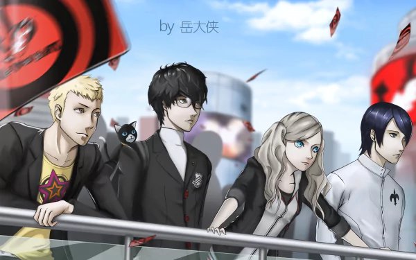Ann Takamaki Joker (Persona) Anime Persona 5: The Animation HD Desktop Wallpaper | Background Image