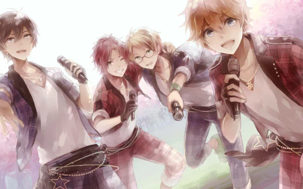 Makoto Yuki Mao Isara Hokuto Hidaka Subaru Akehoshi Ensemble Stars! video game HD Desktop Wallpaper | Background Image