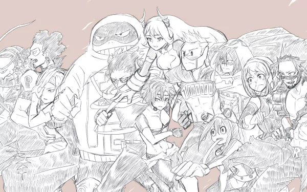 Ryuko Tatsuma Ken Takagi Taishiro Toyomitsu Sir Nighteye Juso Moashi Kaoruko Awata Tamaki Amajiki Nejire Hado Shouta Aizawa Mirio Togata Tsuyu Asui Ochaco Uraraka Eijiro Kirishima Izuku Midoriya Anime My Hero Academia HD Desktop Wallpaper | Background Image