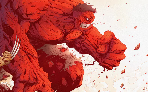 Comic Red Hulk HD Desktop Wallpaper | Background Image