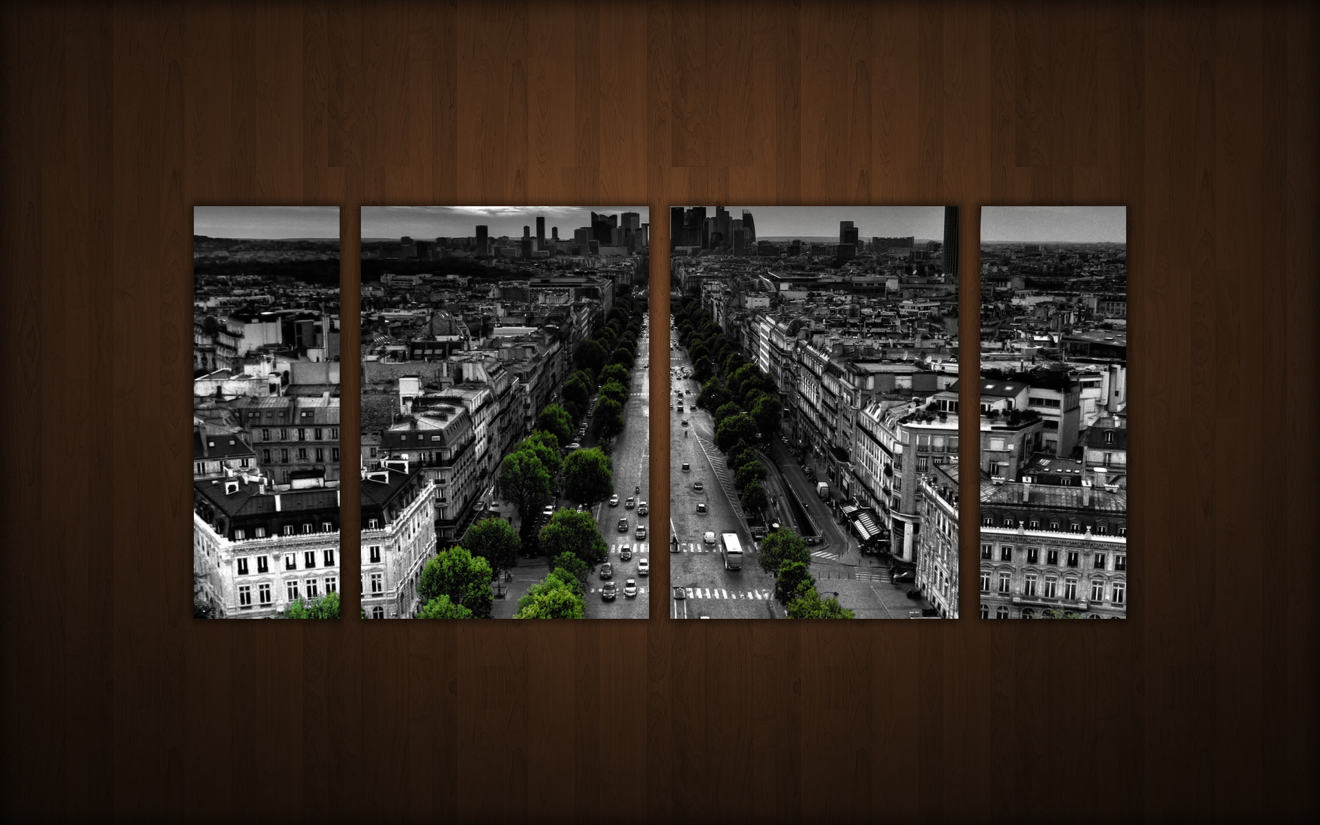 Parisian skyline with artistic touch, showcasing the beauty of France.