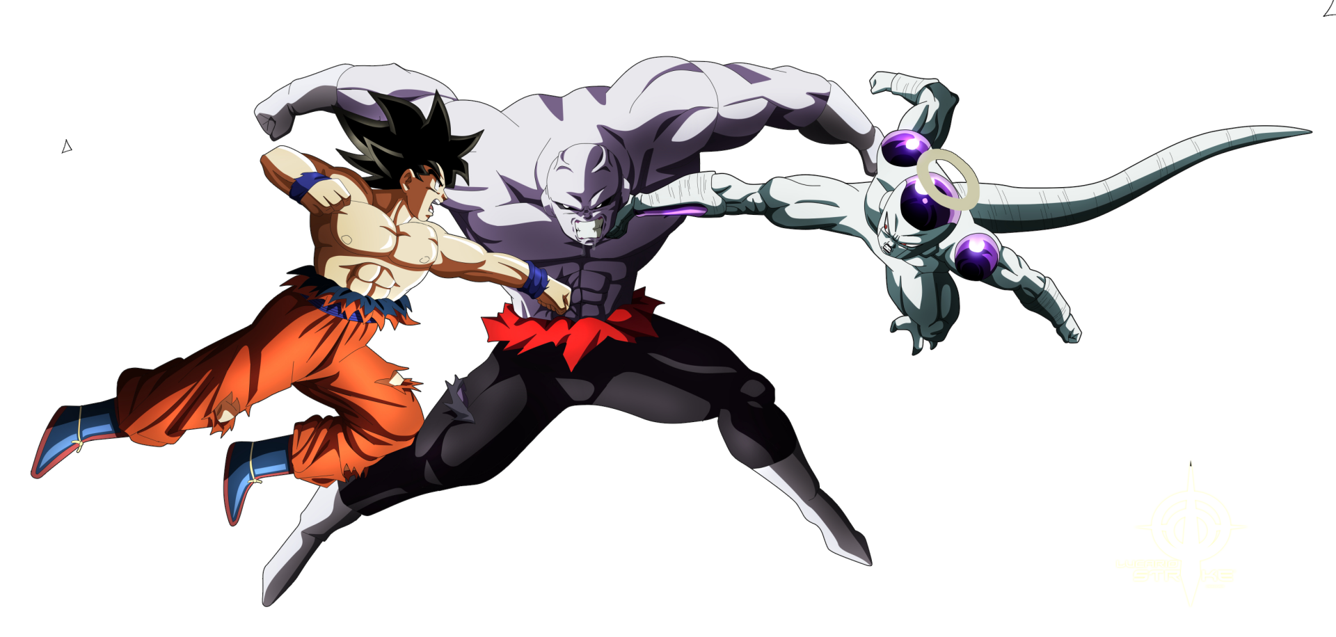 Download Goku Frieza (Dragon Ball) Jiren (Dragon Ball) Anime Dragon Ball Super HD Wallpaper by lucario-strike