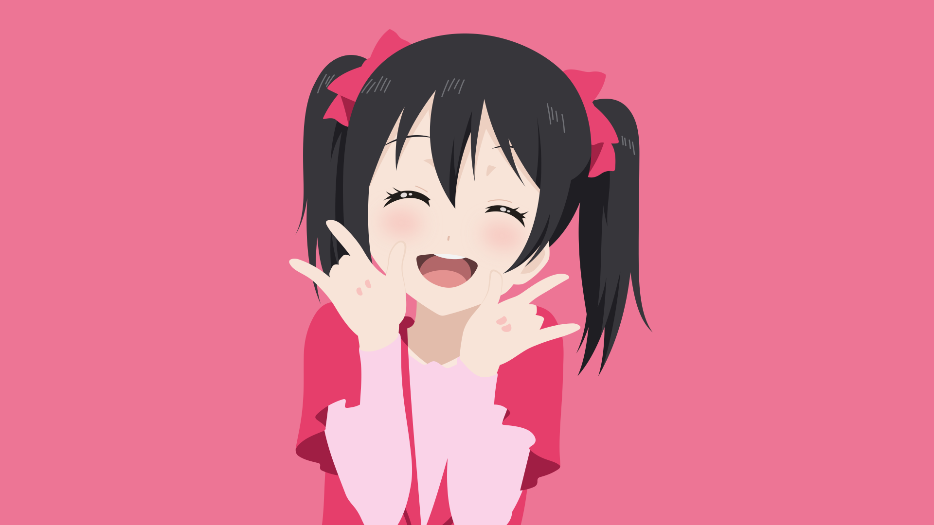 Download Twintails Black Hair Smile Nico Yazawa Anime Love Live! 4k Ultra HD Wallpaper by ncoll36